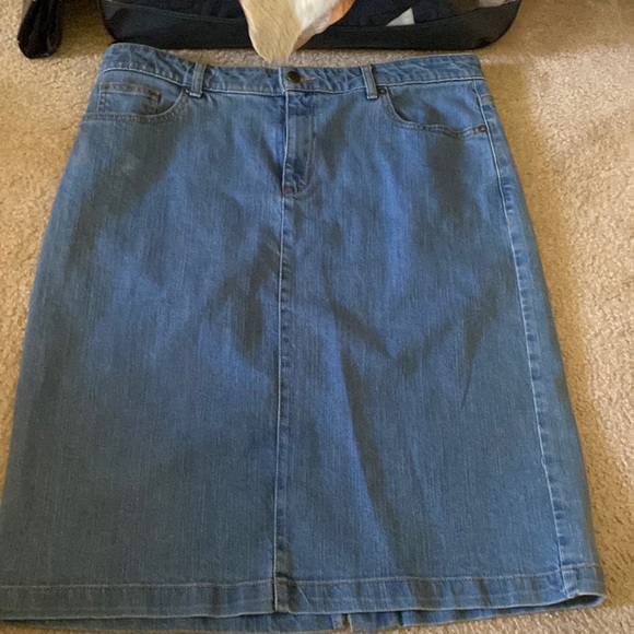 COLDWATER CREEK - JEAN SKIRT - Picture 1 of 8